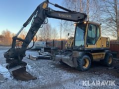 Grävmaskin Volvo EW160B med tiltrotator och skopa