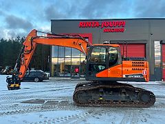 Doosan DX 160 LCH / Metsämalli, Stage V, Hyvät varusteet!