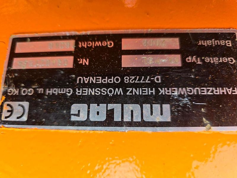 mulag Mulchkopf MK-MSL Mähkorb Leitplankenmäher Mähausleger Böschungsmäher Böschungsmulcher Dücker Unimog 405 U300 400 500 427 423 530