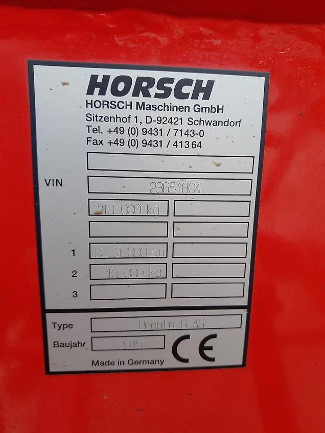 Horsch Pronto 6 AS
