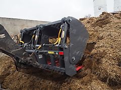 KREATEC Silageschneidzange / Silageschneider/Silobeissschaufel 2,2m mit 3 Zylindern, mit Hardox