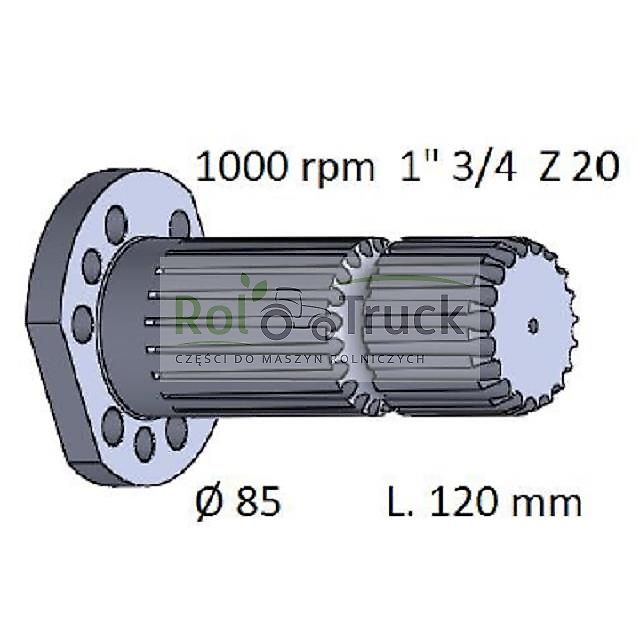 SAME Zapfwelle SAME L120 LAMBORGHINI HURLIMANN 01633671040