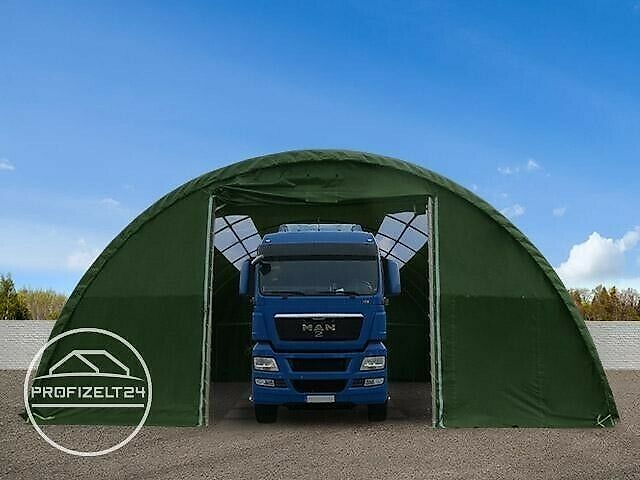 Toolport GmbH Rundbogenhalle 9,15x12m Zelthalle Weidezelt Lagerzelt Garage Halle Unterstand