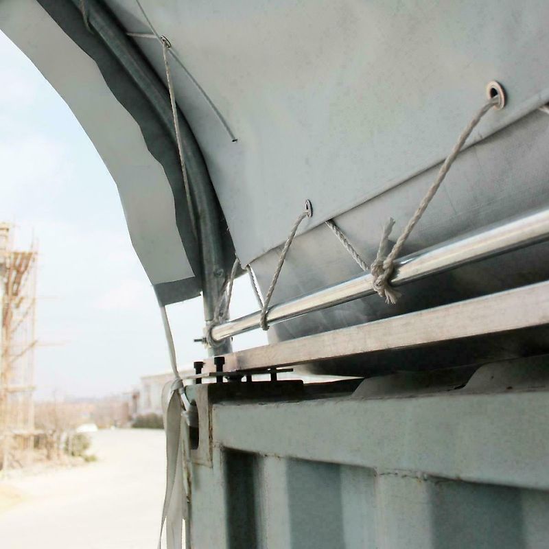 Toolport GmbH Container Überdachung 6x6m Zelthalle Lagerzelt Containerzelt