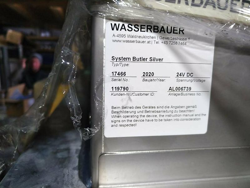 Futterschieber,Wasserbauer, Butler Silber,Silver, Gebraucht