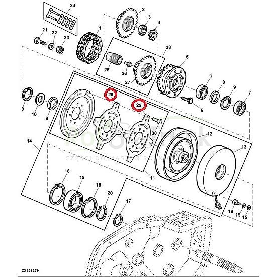 John Deere TARCZA SPRZĘGŁA JOHN DEERE ELECTROMAGNETIC AZ101305