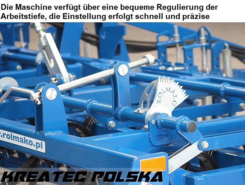 Rolmako Saatbettkombination kompakt / Kompaktgrubber U 684 PRO mit Zinken SU, halb-aufgehängte Version, Breiten von 2,5 m bis 6 m