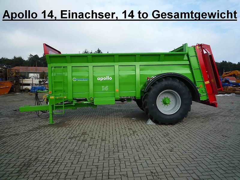 Unia Stalldungstreuer, Miststreuer, Apollo, Einachser, 9-13 t.
