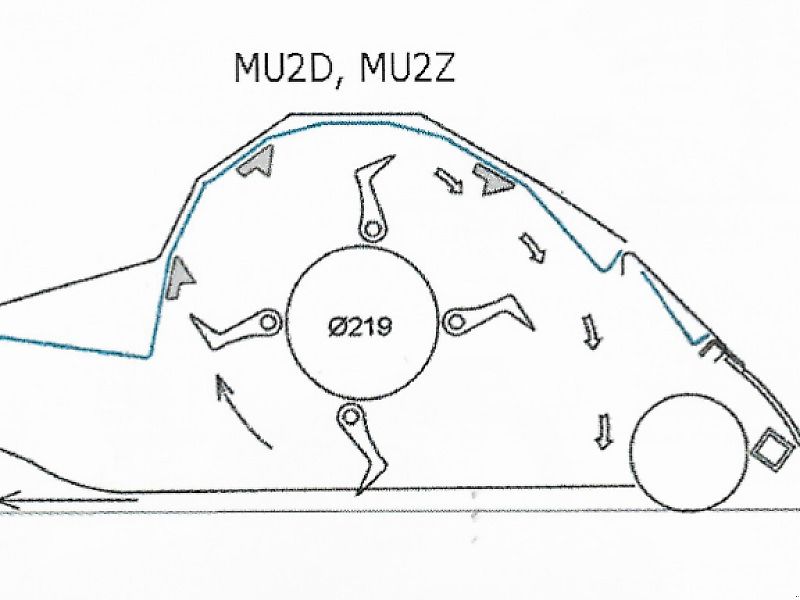 Tehnos MU2Z 840 900 LW klappbarer Mulcher