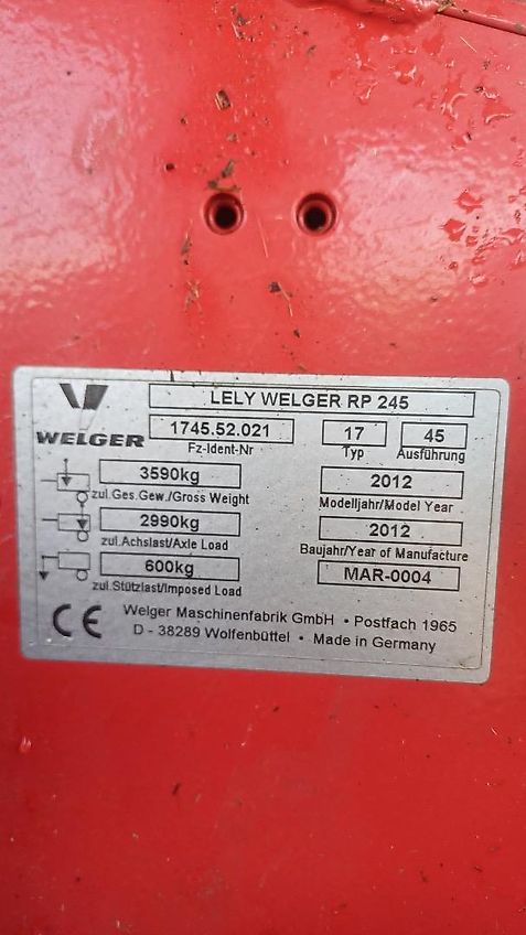 Göweil Lely Welger RP245 Profi