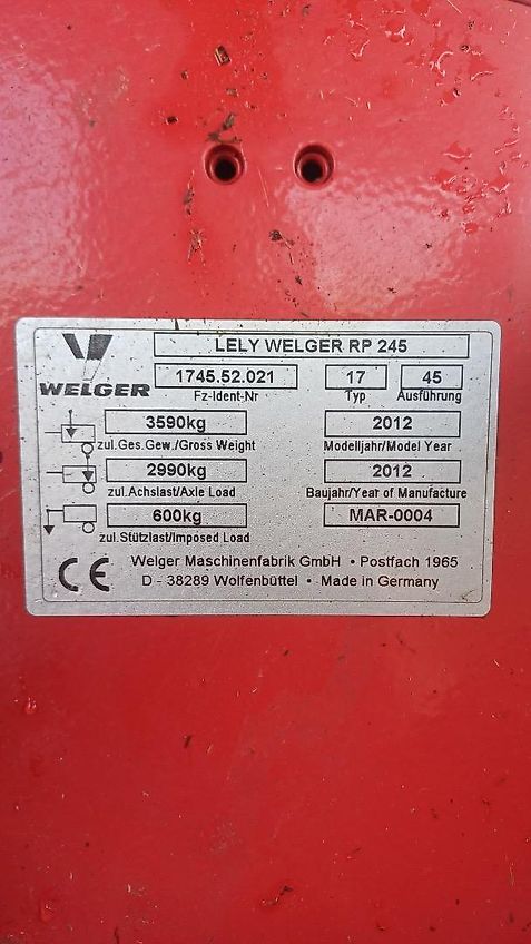 Göweil Lely Welger RP245 Profi
