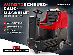 SCHORR Akku Aufsitz Scheuersaugmaschine RR1030FS 2100W 700mm Bürste Wischmaschine Putzmaschine