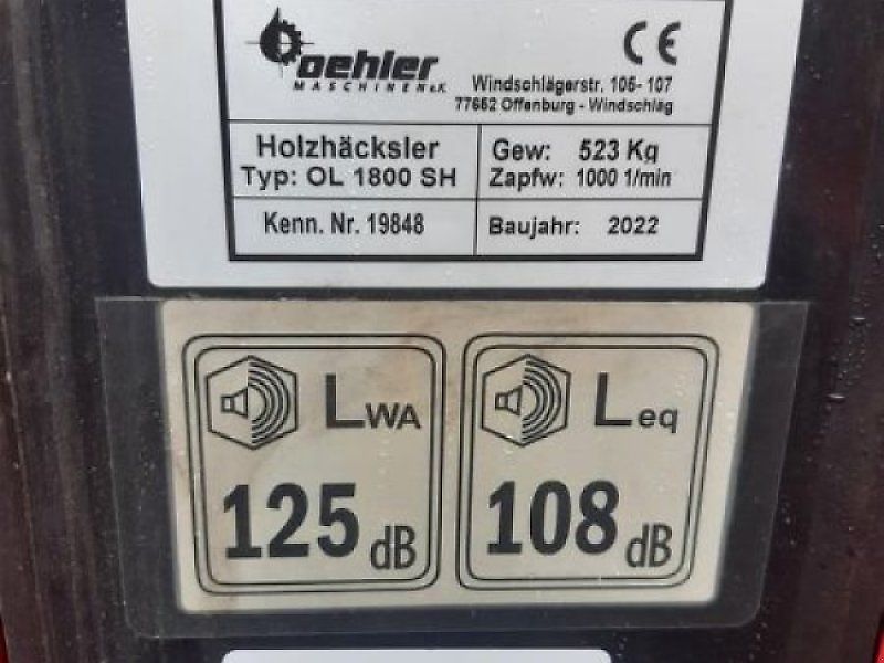 Oehler HOLZHÄCKSLER OL 1800 SH