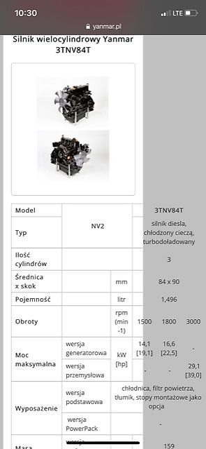 Yanmar 3TNV84T - Blok Wał Głowica [CZĘŚCI] (Części zamienne)