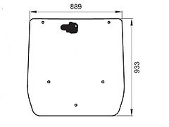 Case SZYBA TYLNA CASE NEW HOLLAND STEYR  84327955