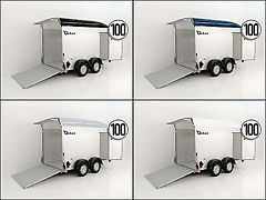 Debon Kofferanhänger C500 164x300cm H:200cm 2,6t|Alu|Polybug|Tür