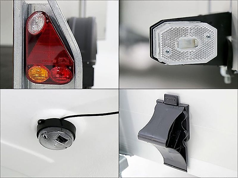 Debon Kofferanhänger C300 148x295cm H:190cm 1,3t|Alu|Polybug|Tür